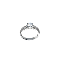 Ring Damiata Gioielli Woman in White Gold Zircone 548/102 - 548/102